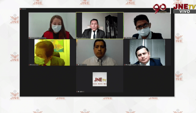 El JJE de Lima Centro 1 realizó una audiencia pública sobre pedidos de nulidad de actas. Foto: captura del JNE