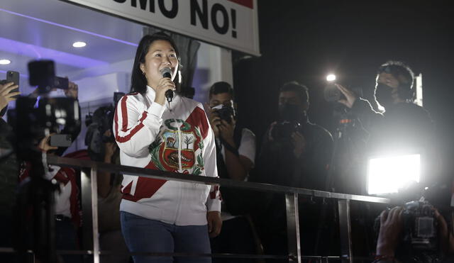 Además, Keiko Fujimori cuestionó la decisión del JNE de dejar sin efecto la ampliación de plazo para presentar nulidades. Foto: Antonio Melgarejo/La República
