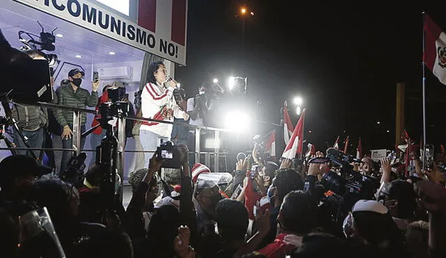 Fuerza Popular. Keiko Fujimori participó en marcha "Respeta mi voto", que evitó vacunación. Foto: difusión