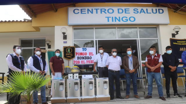 Centro de Salud Tingo recibió concentradores de oxígeno y congeladoras fotovoltaicas con panel solar. Foto: GRA.