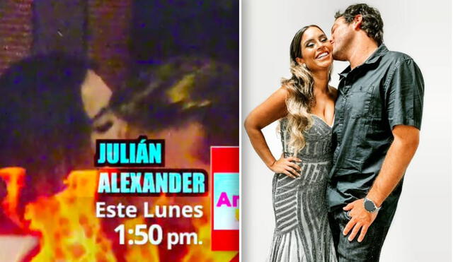 Es la primera vez que Ethel Pozo y Julián Alexander son vistos públicamente, algunas semanas después de confirmar el romance. Foto: composición Willax /Instagram