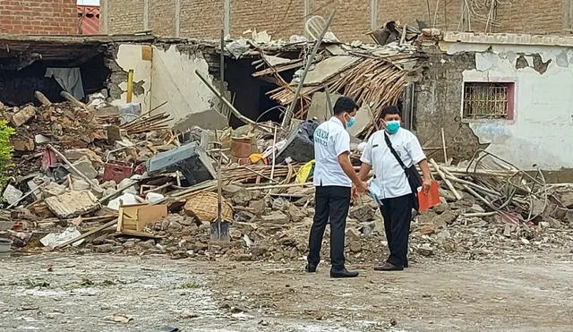 Casa quedó reducida a escombros como producto de la detonación. Foto: Clinton Medina/La República
