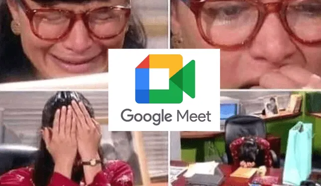 Los usuarios crearon divertidos memes tras la caída de Google Meet. Foto: composición