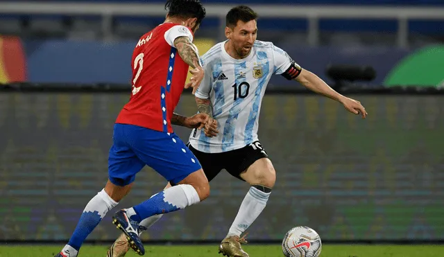 Argentina y Chile protagonizaron un vibrante encuentro por el Grupo A del torneo. El compromiso terminó 1-1. Foto: Twitter Copa América