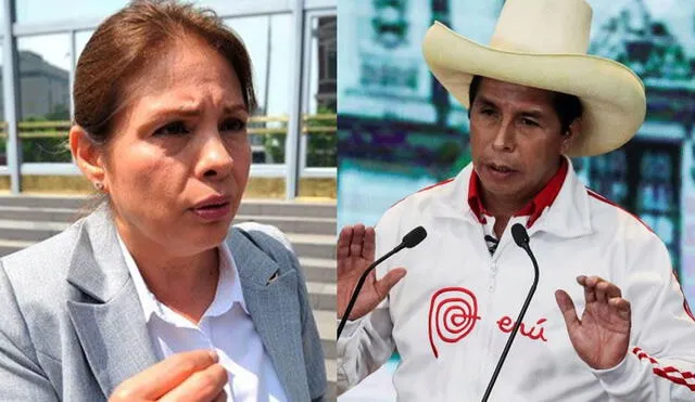 Para la abogada Beatriz Mejía "es falso" que Pedro Castillo, de Perú Libre, tenga vínculos con el Movadef. Foto: composición/La República