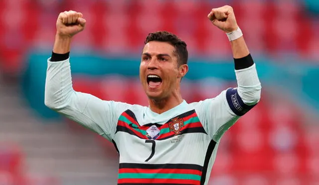 Cristiano Ronaldo bate nuevos récords con Portugal tras doblete frente a Hungría por la Eurocopa 2021. Foto: AFP