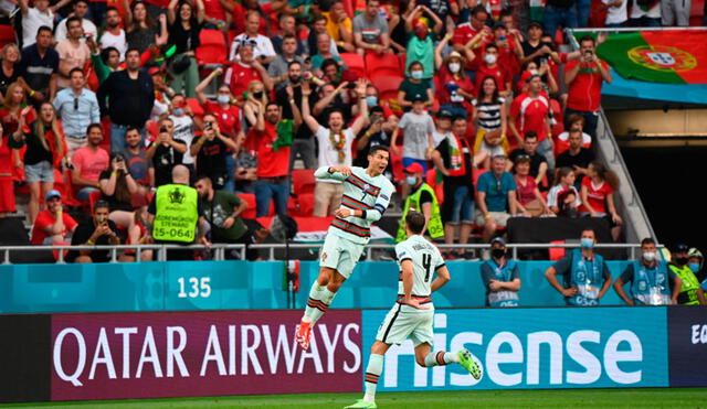 Cristiano Ronaldo brindó declaraciones tras el triunfo de Portugal ante Hungría por la Euro 2021. Foto: AFP