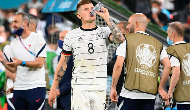Toni Kroos disputó los 90 minutos del partido ante Francia por la Euro 2021. Foto: AFP