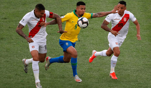 Perú y Brasil se enfrentaron por última vez en tierras brasileñas por la final de la Copa América 2019. La Canarinha venció por 3-1 Foto: Agencia AFP