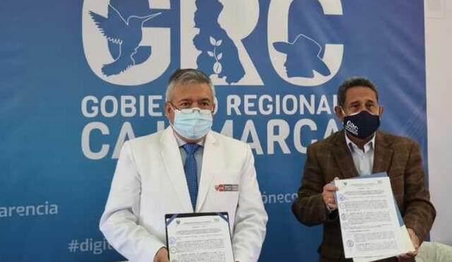 El Gobierno Regional de Cajamarca firmó un convenio con el Ministerio de Salud (Minsa) y el Instituto Nacional de Salud Mental (INSM). Foto: Minsa