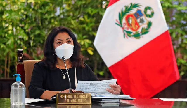 La primera ministra, Violeta Bermúdez, sostuvo que los avances de la transferencia de gobierno serán informados en la siguientes semanas. Foto: PCM