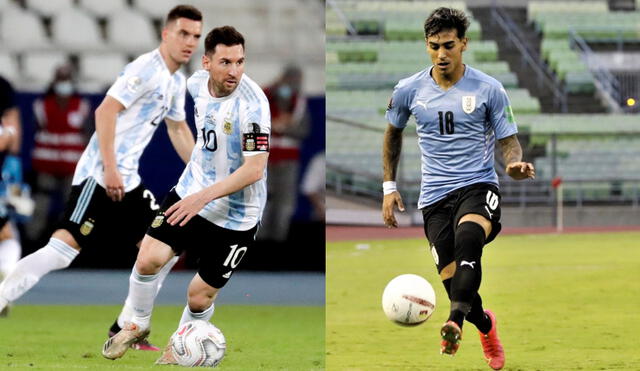 Camino a la Copa América 2021. Argentina se enfrenta a Uruguay, que disputa su debut, este 18 de junio. Foto: composición EFE /Selección de Uruguay