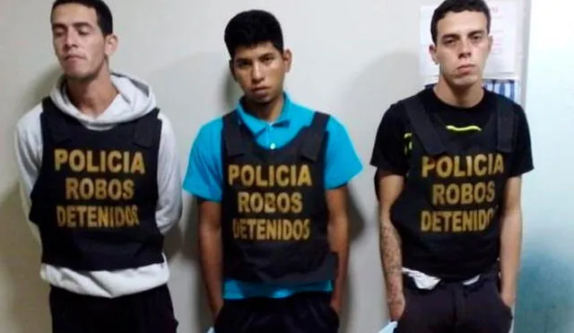 Fueron identificados como Steven Jesús Hernández Muñoz, Oldren César Muñoz Muñoz y Jendder Rosmer Aponte León. Foto: PNP
