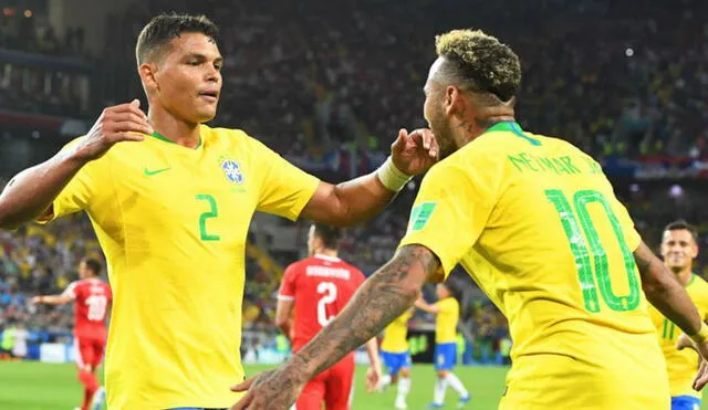 Thiago Silva aseguró que cuando Neymar se siente feliz "todo es más fácil para Brasil". Foto: EFE