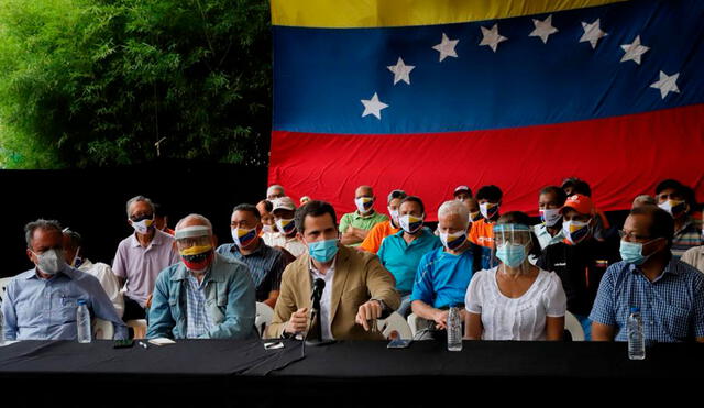 Juan Guaidó resaltó que la comunidad internacional, incluido Perú, mantiene su apoyo a la causa que lidera contra el cuestionado presidente venezolano, Nicolás Maduro. Foto: Leo Álvarez