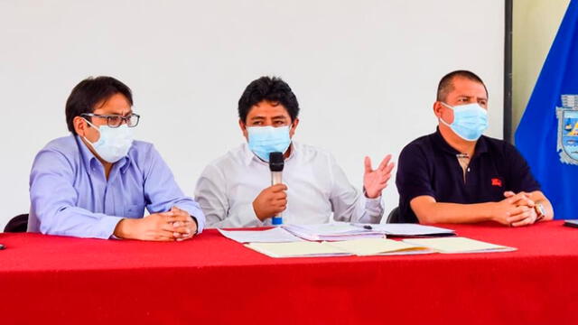 Gobernador Henry Borja se reunió con dirigentes de la sociedad civil de Huaraz. Foto: difusión