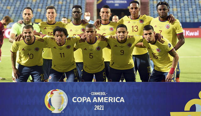 La selección colombiana es segundo del grupo B en la Copa América 2021. Foto: AFP