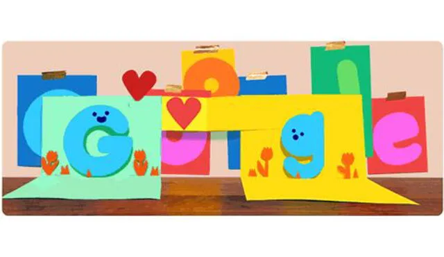Google saluda a los padres en su día. Foto: captura Google