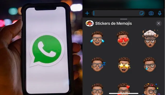Los memojis son emojis personalizados que puedes crear en tu iPhone y usarlos en apps como WhatsApp. Foto: Business Standard / composición La República
