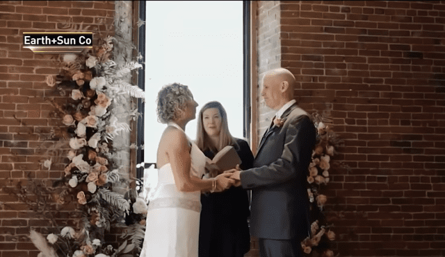 La boda no tuvo costo alguno gracias a su hija, quien es una reconocida organizadora de bodas en Connecticut. Foto: captura de YouTube