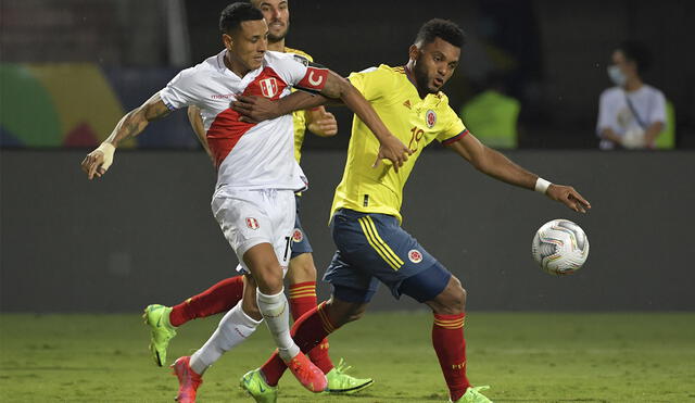 Perú y Colombia se enfrentaron en la Copa América 2021. Foto: AFP