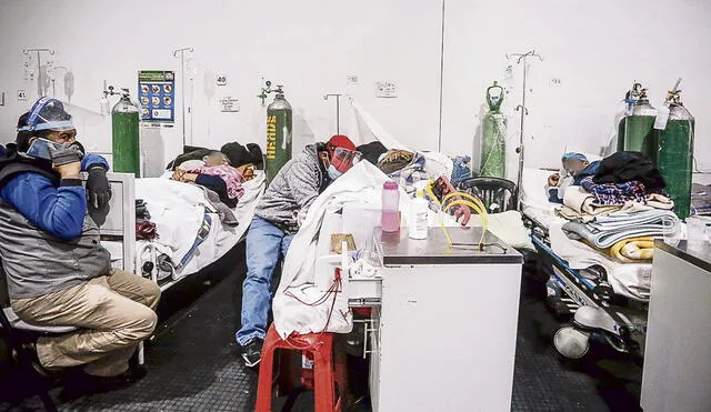 Al borde del colapso. Los hospitales de Arequipa continúan saturados por casos COVID-19. Foto: difusión