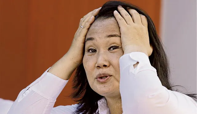 Apelaciones. Luego de perder en primera instancia, Keiko Fujimori insiste con la versión de las suplantaciones y está presentando recursos de apelación al JNE. Foto: difusión