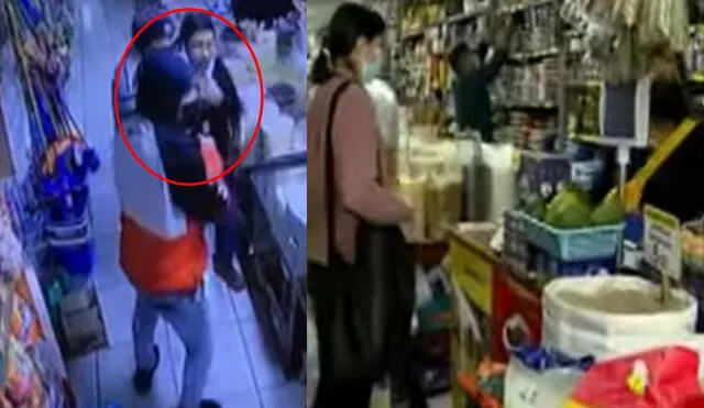 El minimarket 'Panchito' fue víctima de asalto. Foto: captura de Panamericana Televisión