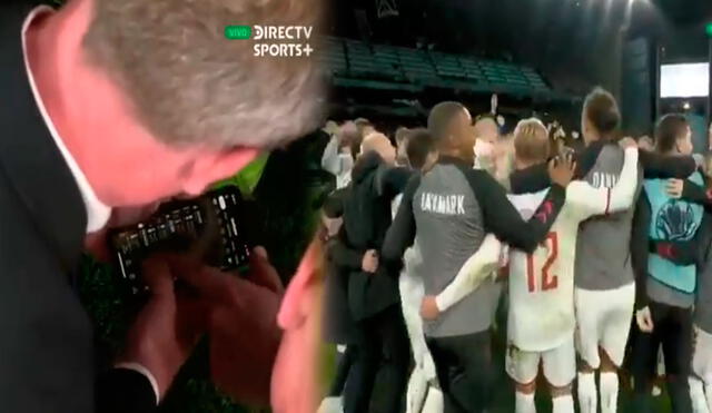 Dinamarca logró acceder a la siguiente ronda de la Eurocopa 2021 tras vencer 4-1 a su similar de Rusia. Foto: captura DirecTV Sports