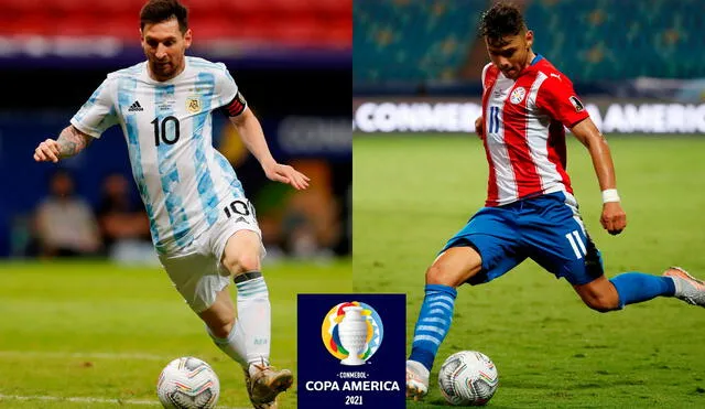 Argentina y Paraguay se ven las caras en una Copa América después de dos años. Foto: composición/EFE