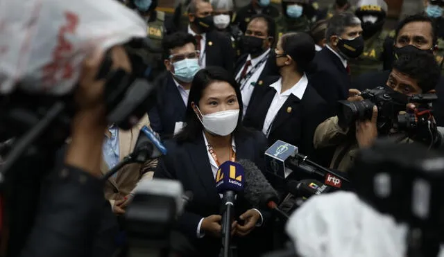 Fujimori está acusada de lavado de activos y organización criminal. Foto: Aldair Mejía/La República