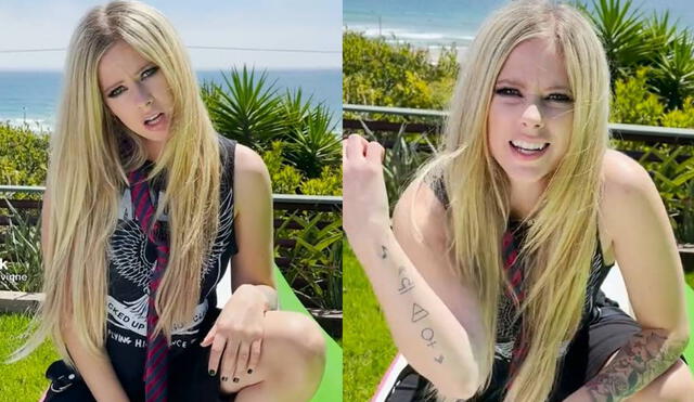 La famosa artista de 36 años sorprendió a sus millones de fans. Foto: Avril Lavigne/TikTok
