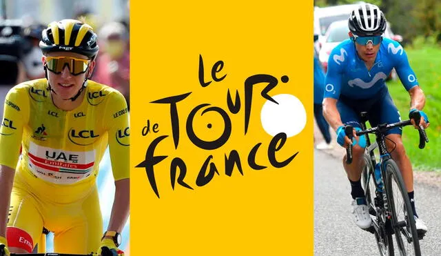 El esloveno Tadej Pogacar y el colombiano Miguel Ángel López son dos de los competidores a seguir en el Tour de Francia 2021. Foto: composición/EFE/ASO/Movistar Team