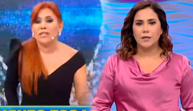 La entrevistadora de televisión le deseó lo mejor a su compañera de trabajo. Foto: captura/ATV