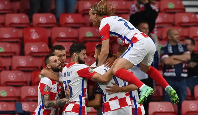 Con esta victoria, Croacia se clasifica como segundo del grupo D de la Eurocopa 2021. Foto: AFP/Paul Ellis