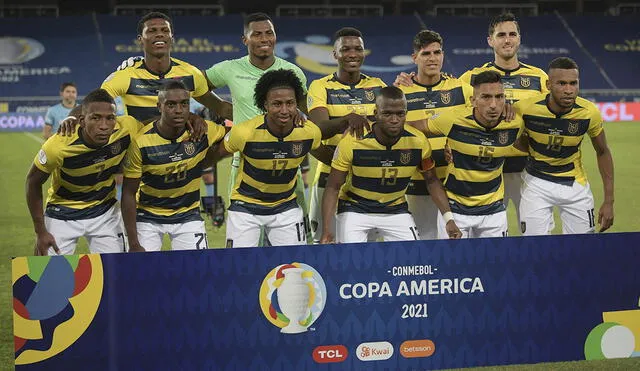 La selección ecuatoriana se juega la vida ante Perú en la Copa América 2021. Foto: AFP