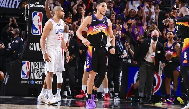 Clippers y Suns chocaron en la segunda final de conferencia por los NBA Playoffs. Foto: AFP