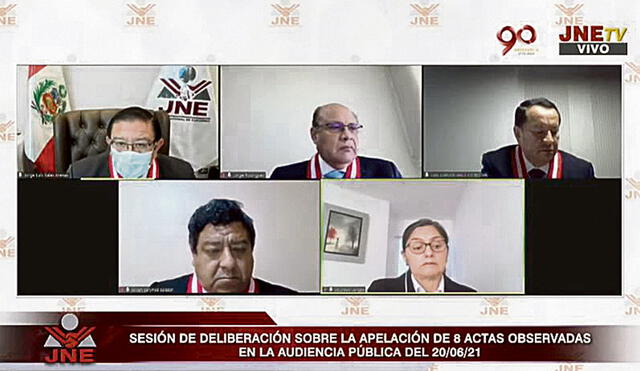 Responsabilidad. Presidente del JNE, Jorge Luis Salas Arenas, estará al frente de las audiencias para resolver los pedidos de nulidad que fueron apelados. Foto: difusión