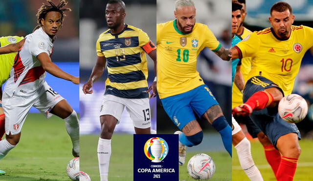 Este miércoles 23 de junio inicia la cuarta fecha de la fase de grupos de la Copa América 2021. Foto: composición/EFE/difusión