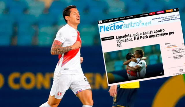 Gianluca Lapadula anotó su primer gol con la Blanquirroja en un partido oficial. Foto: EFE