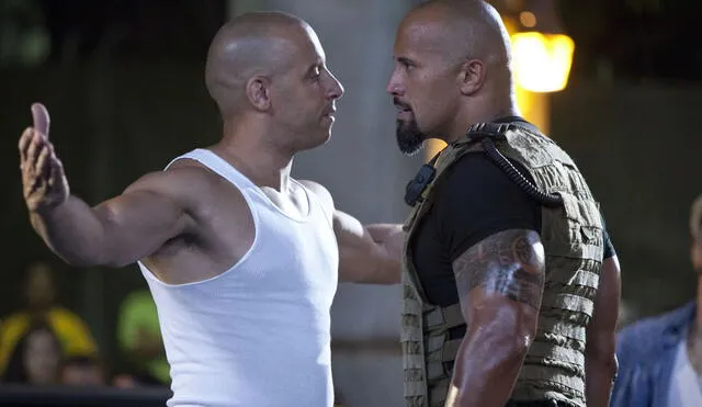 Vin Diesel y Dwayne Johnson tuvieron una de las peleas mediáticas más comentadas de los últimos años. Foto: Paramount