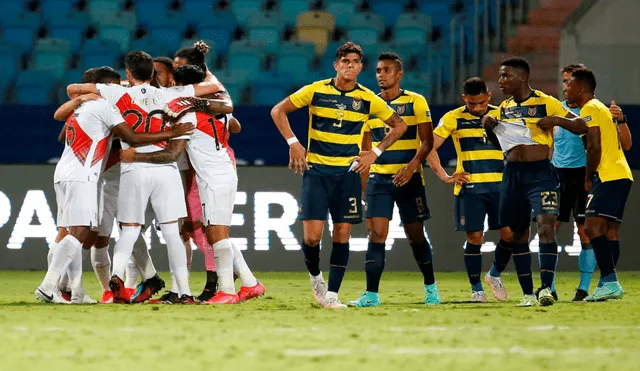 Ecuador se enfrenta a Brasil este domingo 27 tras empate con Perú que lo pone al límite. Foto: EFE