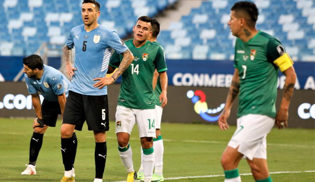 Bolivia y Uruguay están en la cola del Grupo A. La Verde tiene cero puntos y la Celeste un punto. Foto: Twitter selección uruguaya