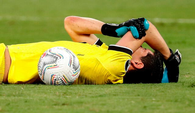 Carlos Lampe se perdió la primera fecha de la Copa América por COVID-19. Foto: EFE