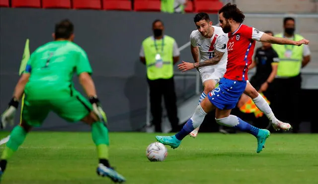 El último partido entre Paraguay y Chile por Copa América terminó empatado 1-1. Foto: EFE