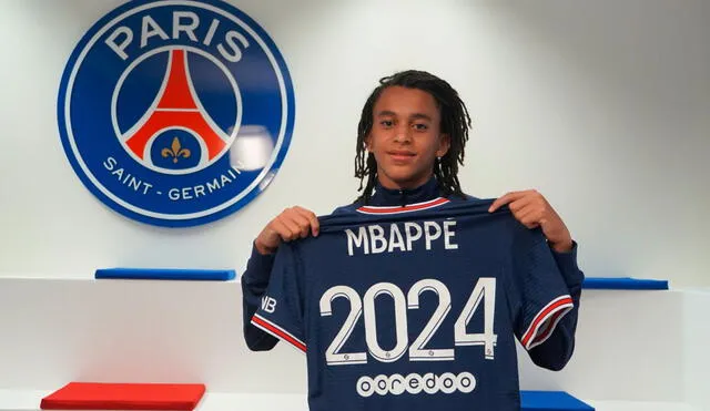 Ethan Mbappé ya venía formándose en el PSG. Ahora estará vinculado con un contrato hasta 2024. Foto: PSG