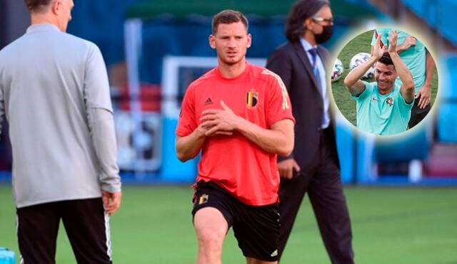 Jan Vertonghen habló de Cristiano Ronaldo previo al Portugal vs. Bélgica por la Eurocopa 2021. Foto: AFP