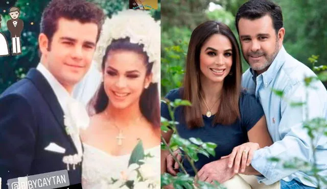 Biby Gaytán y Eduardo Capetillo se casaron el 25 de junio de 1994 y actualmente tienen cuatro hijos. Foto: Eduardo Capetillo/Instagram