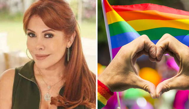 Magaly Medina mostró su respaldo a la comunidad LGTBI mediante sus redes sociales. Foto: Instagram / difusión