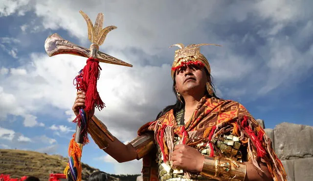 David Ancca tuvo el honor de representar al Inka del Bicentenario.